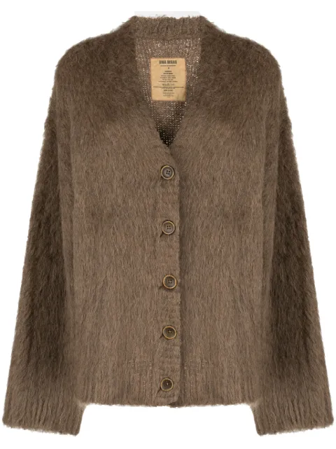 Uma Wang brushed V-neck cardigan