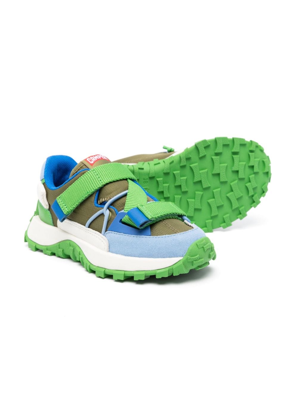 Shop Camper Drift Trail Twins Panelled Sneakers In Green