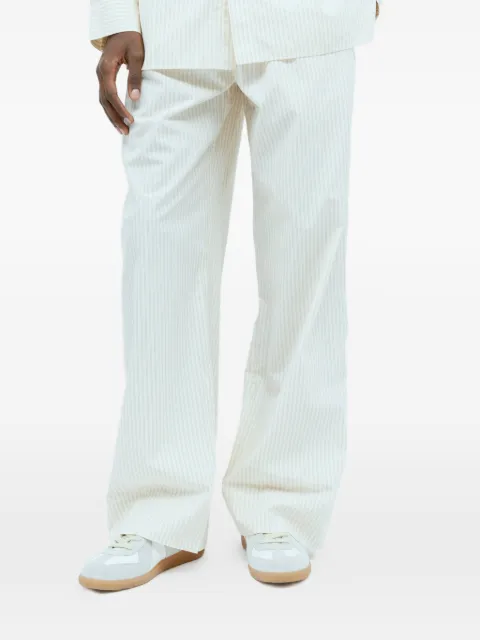 TEKLA x Birkenstock tie-waist striped trousers