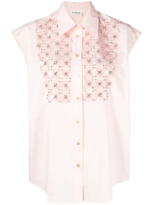 Blouse à ornements strassés - P.A.R.O.S.H. - Modalova