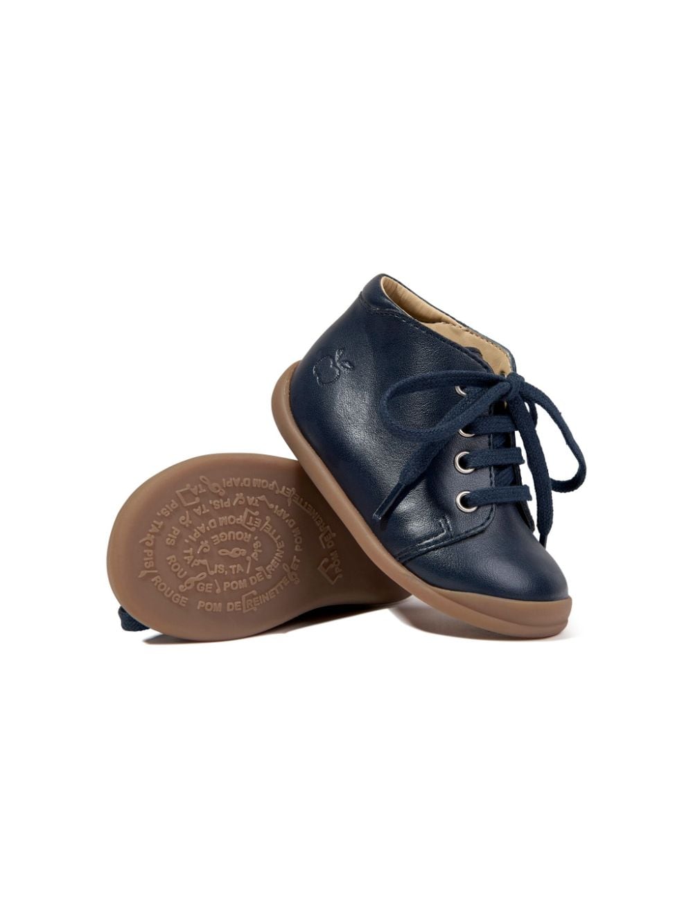 Shop Pom D'api Stand-up Leather Boots In Blue