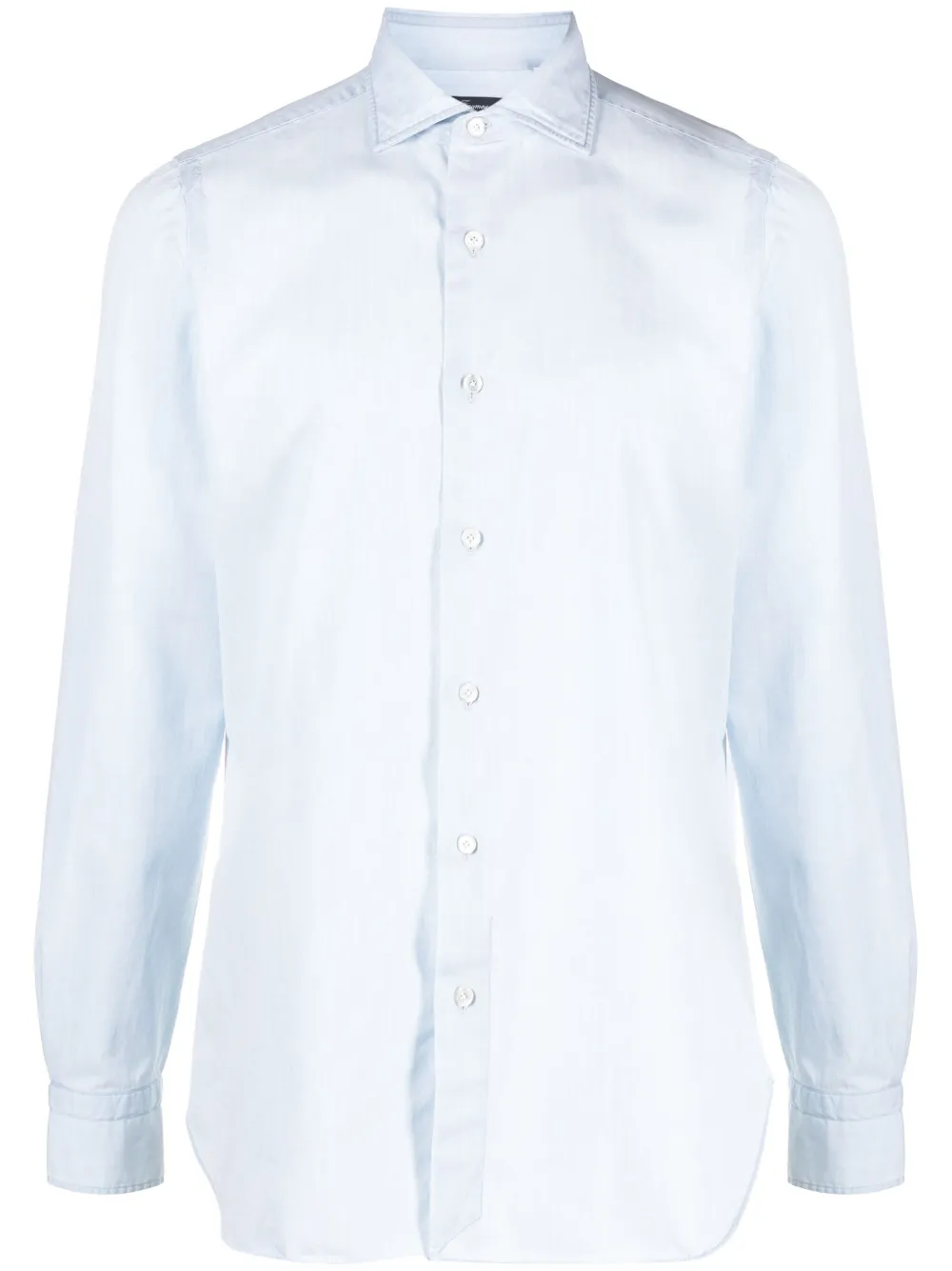 Finamore 1925 Napoli katoenen overhemd Blauw