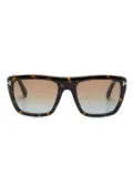 TOM FORD Eyewear Alberto tortoiseshell-effect sunglasses - Brown