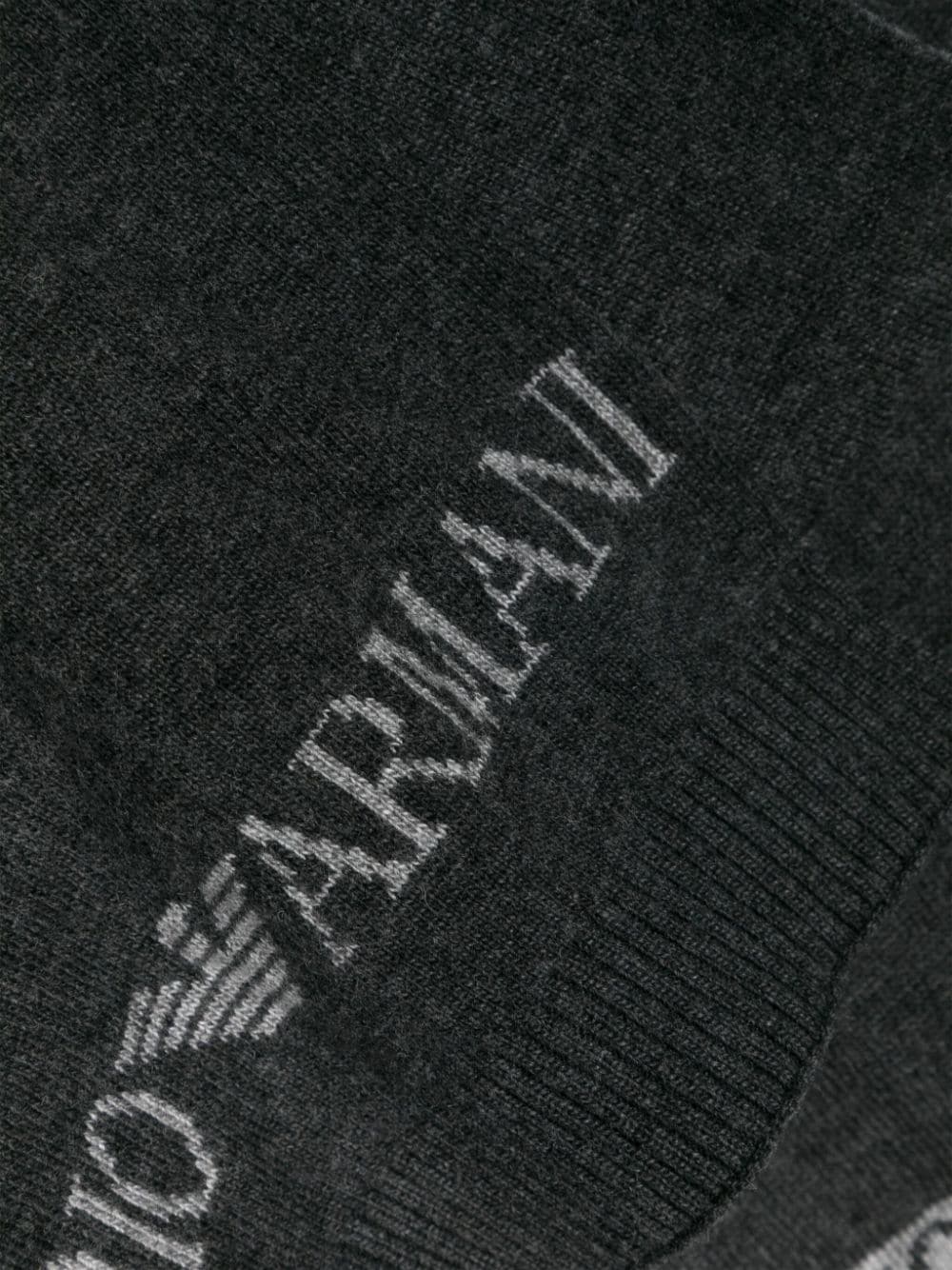 Emporio Armani Sjaal set met logo-jacquard Grijs