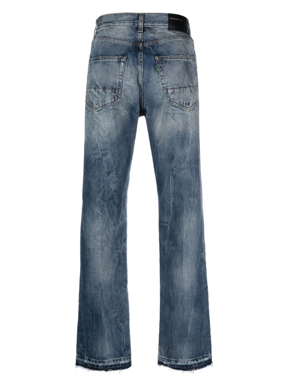 Department 5 Broek met stonewashed-effect - Blauw