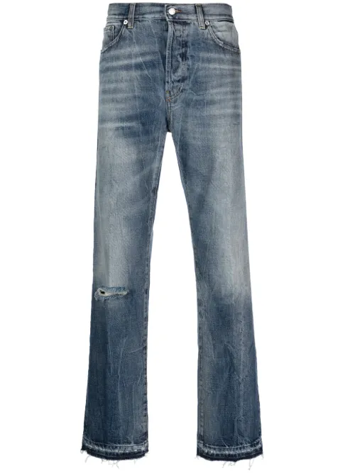Pantalon droit à effet délavé - Department 5 - Modalova