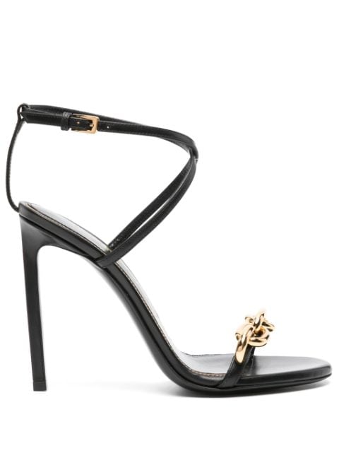TOM FORD Chain 105mm leather sandals