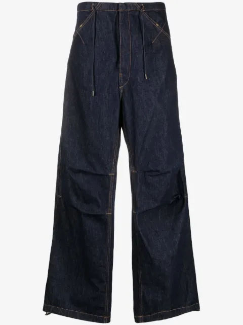 DARKPARK Daisy contrast-stitching wide leg jeans