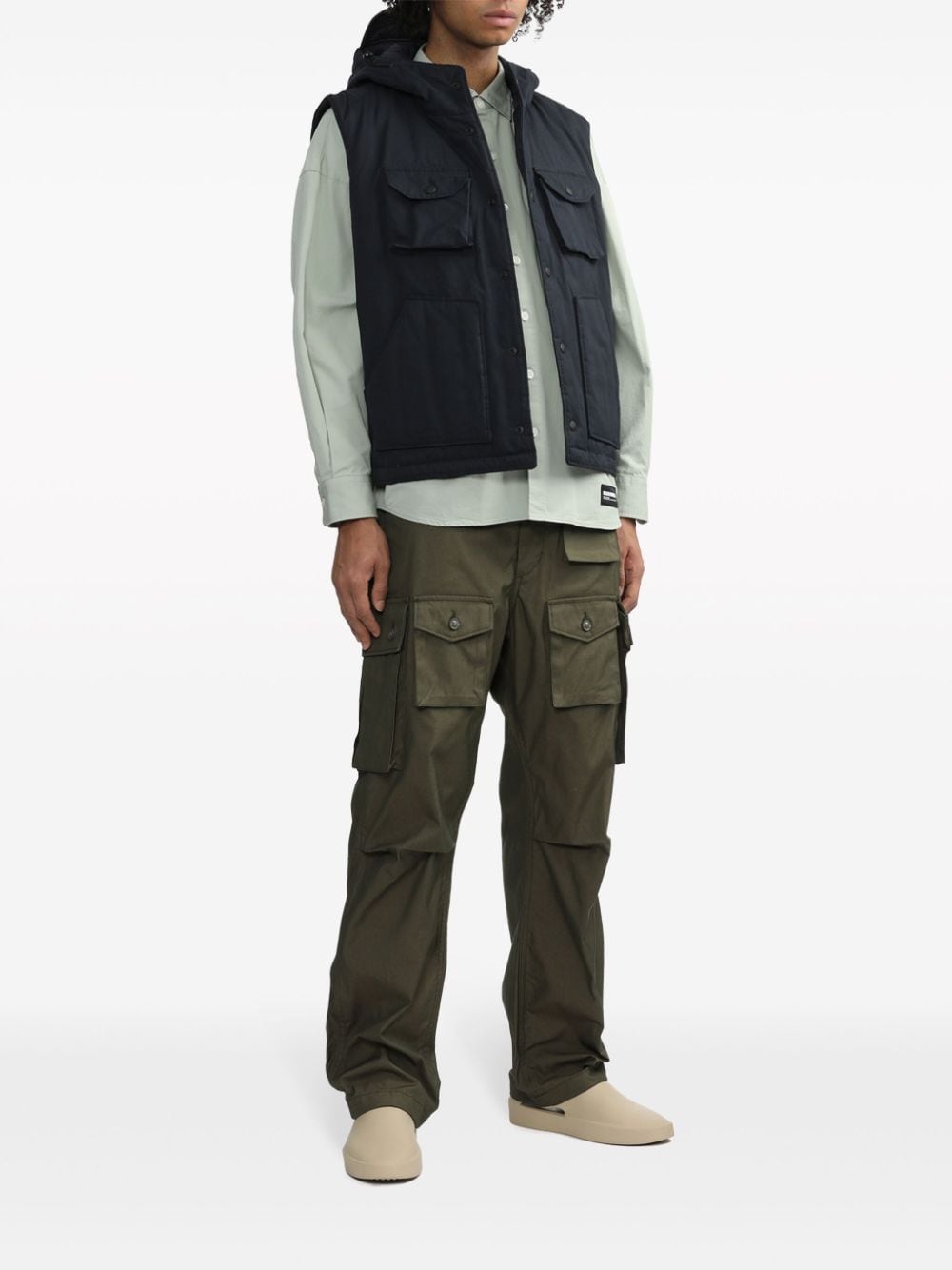 Engineered Garments Flight straight-leg cargo trousers - Groen