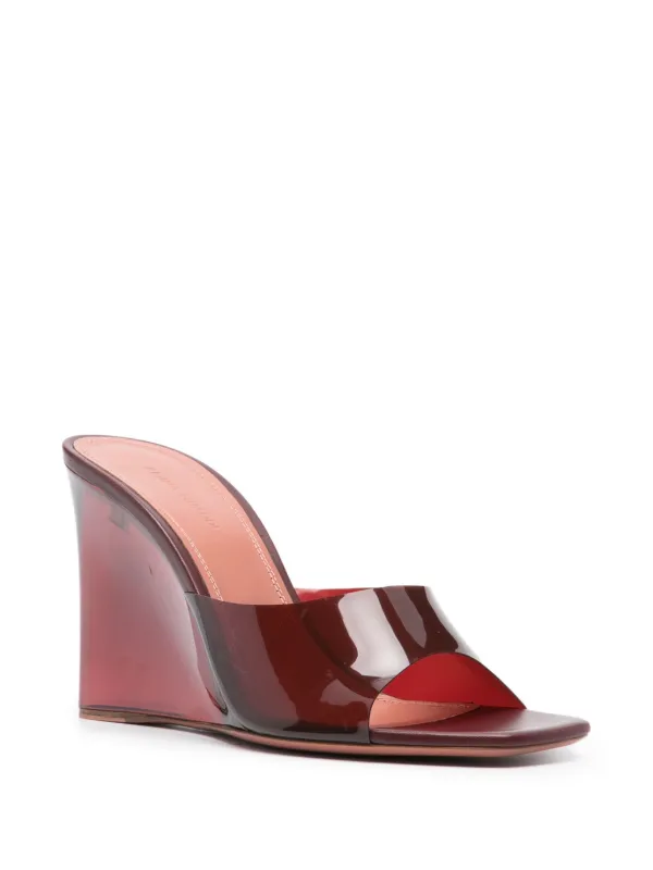Glass wedge heels shop