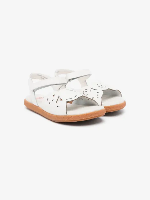 Camper Kids Miko Twins laser-cut detail sandals
