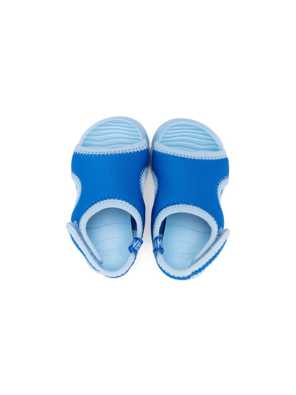 Shop Camper Oruga Contrast-trim Touch-strap Sandals In Blue