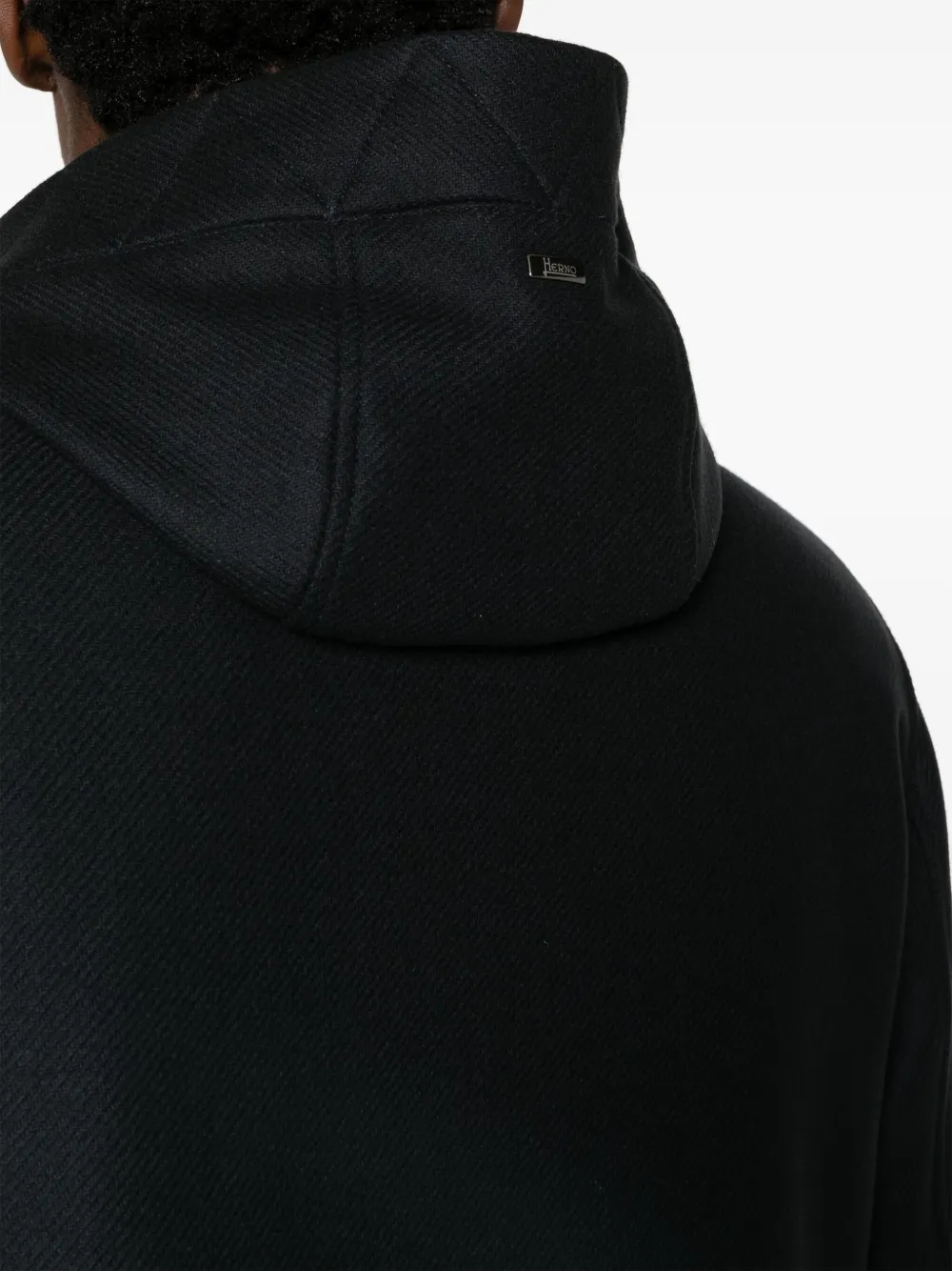 Herno Fijngeribbelde parka Bruin