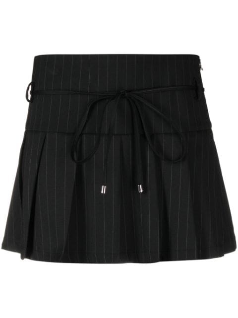 Patrizia Pepe pinstripe-pattern pleated mini skirt