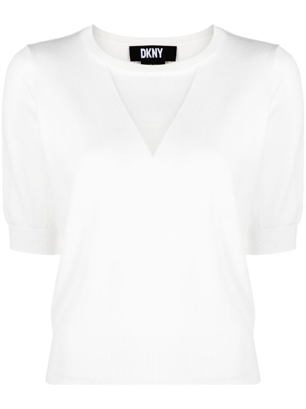 Dkny v discount neck jumper