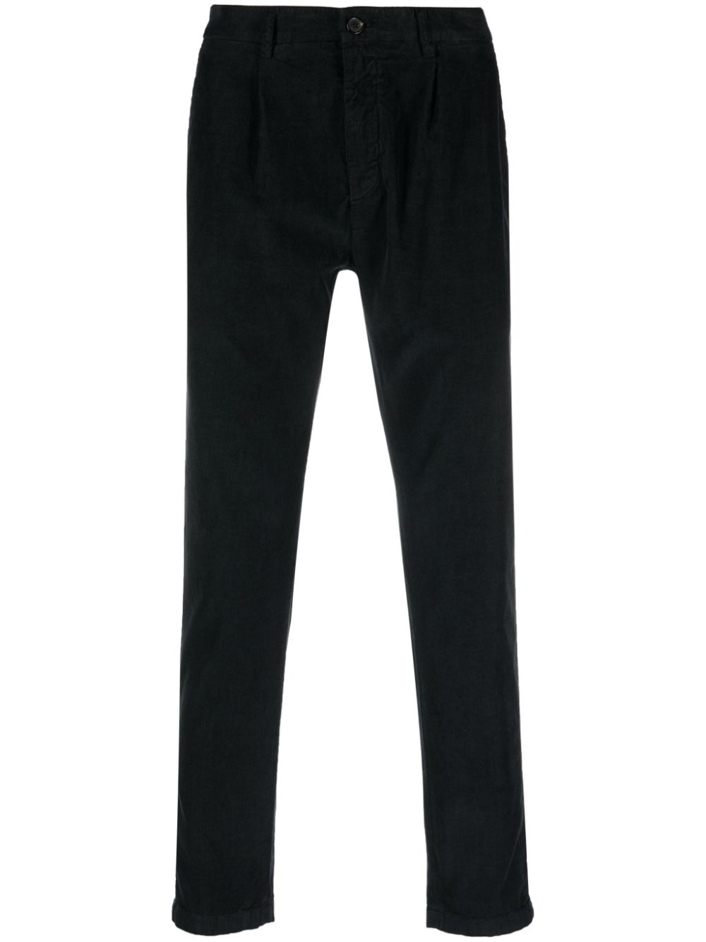 Department 5 pleat-detail tapered-leg trousers - Black