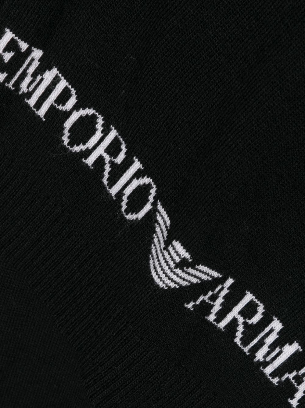 Emporio Armani Sjaal set met logo-jacquard Zwart