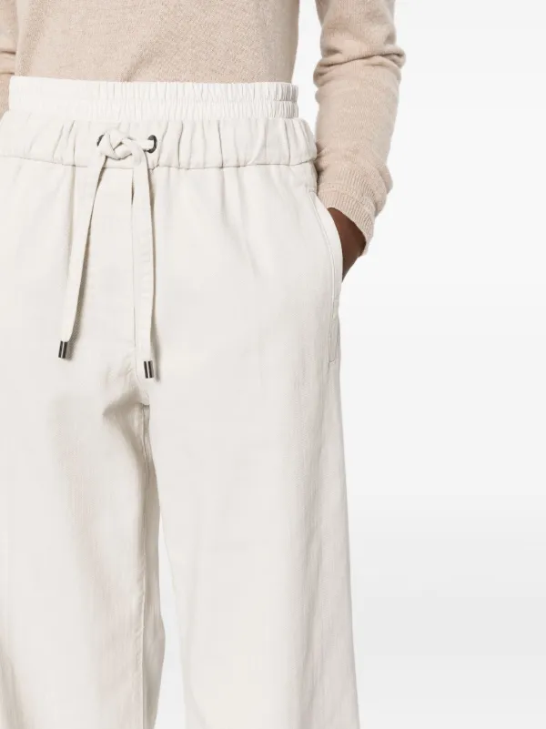 Brunello Cucinelli ドローストリング ストレートパンツ
