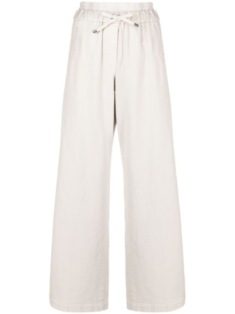 Brunello Cucinelli straight-leg drawstring trousers Women