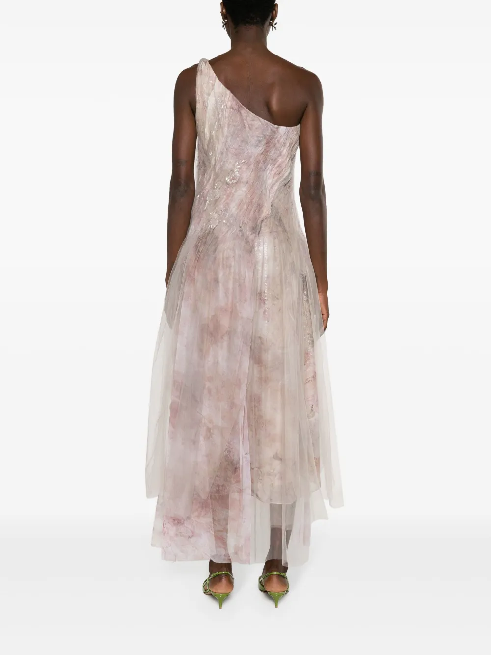 Polo Ralph Lauren Bristowe One-shoulder Asymmetric Dress In Purple