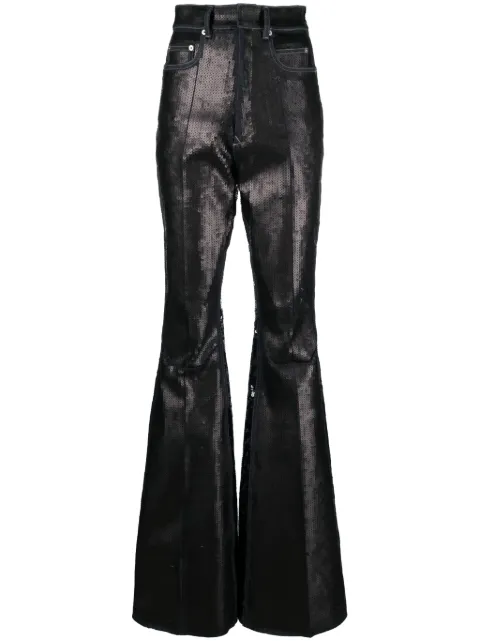 Rick Owens sequinned flared trousers