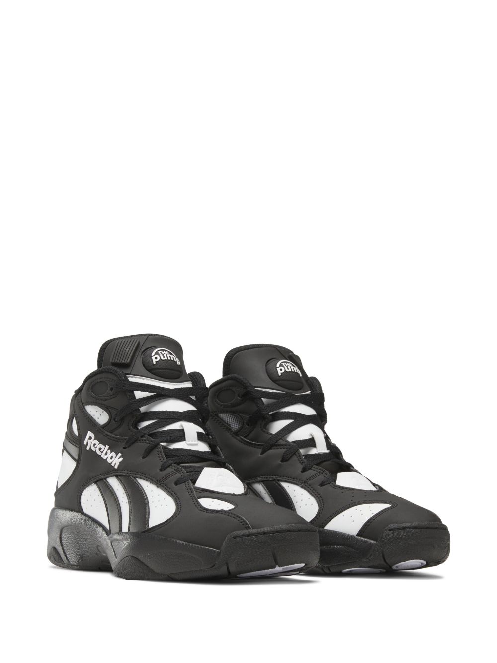 Reebok Pump Vertical high-top panelled sneakers Core black white core black