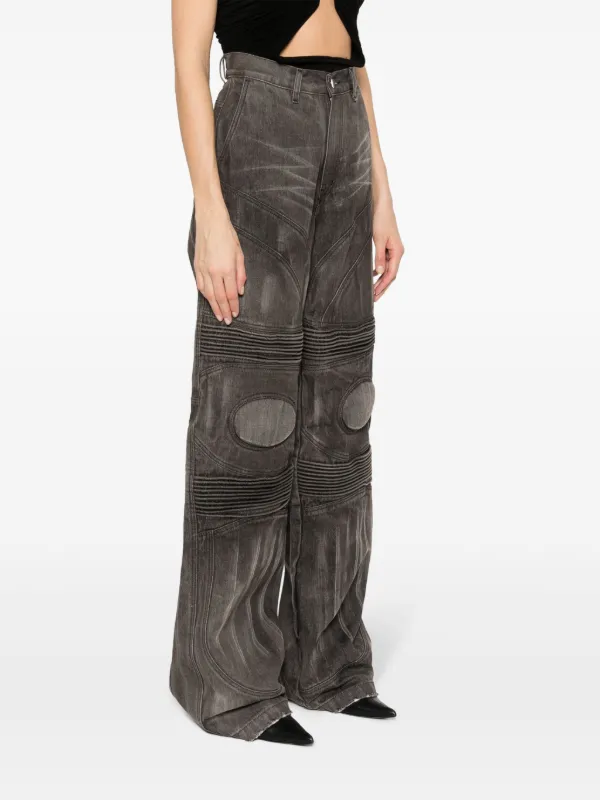 AAKAM Knee Panel Biker Denim Pants Knee Panel Biker Denim Pants 