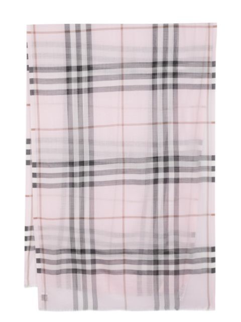 Burberry Giant Check wool-blend scarf Men