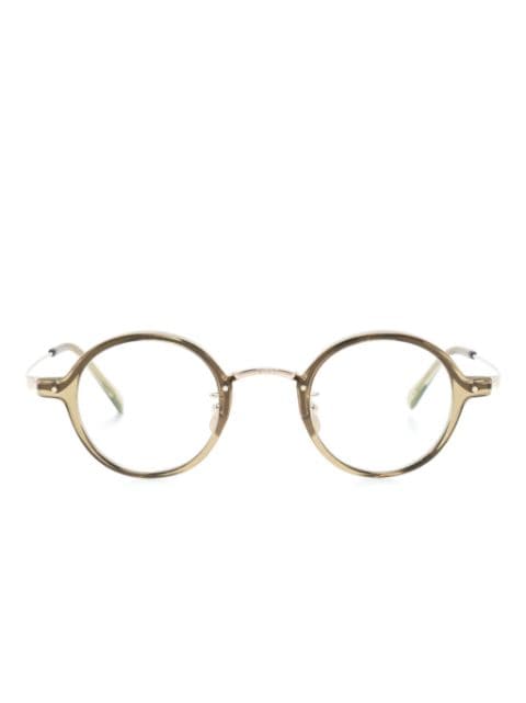 YELLOW PLUS round-frame glasses