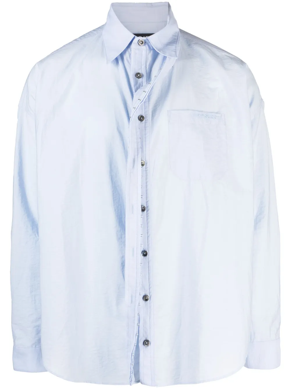 Y Project Popeline blouse Blauw