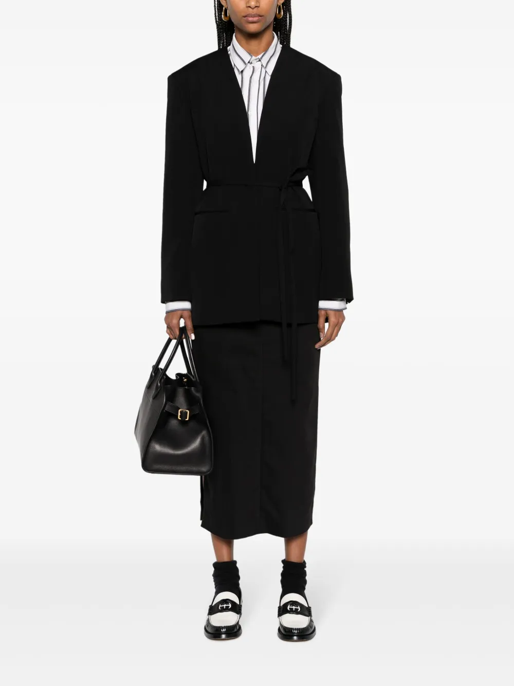 The Row Wollen blazer - Zwart