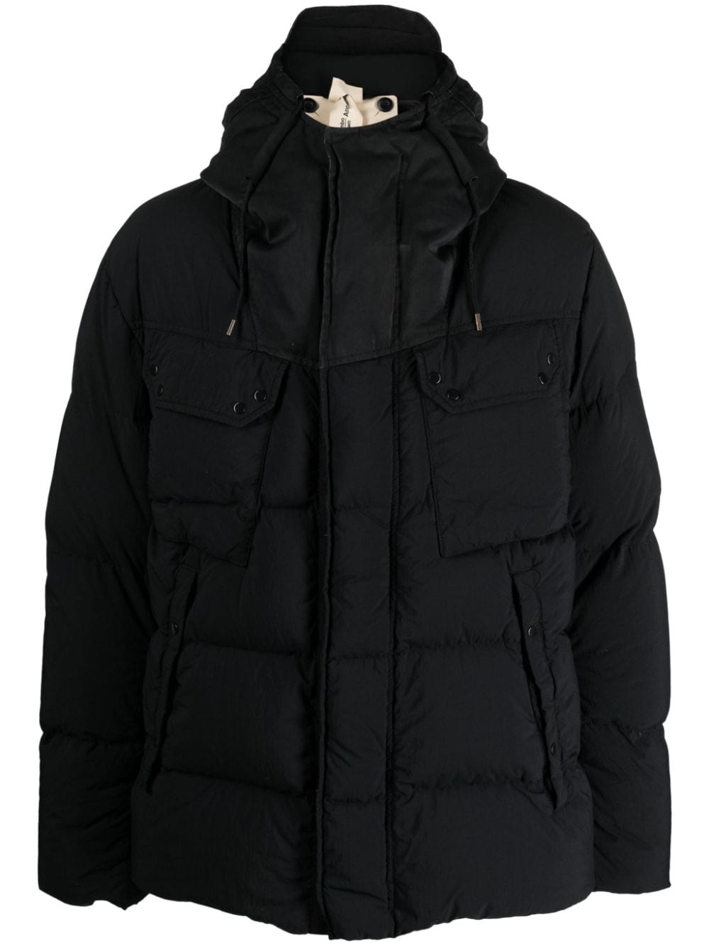 Ten C Quilted Padded Jacket In Black