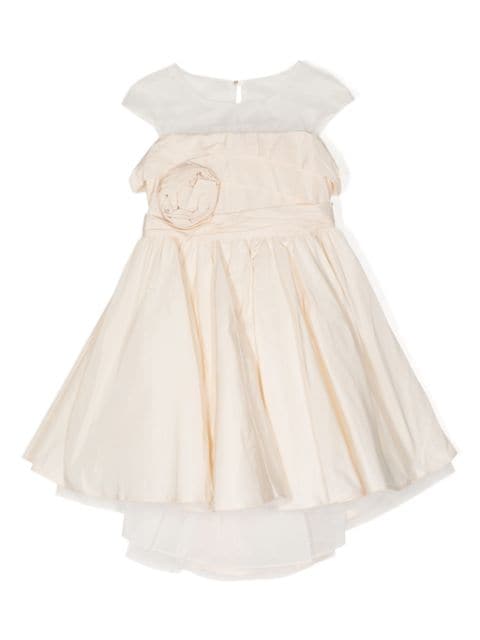 MARCHESA KIDS COUTURE floral-motif taffeta gown