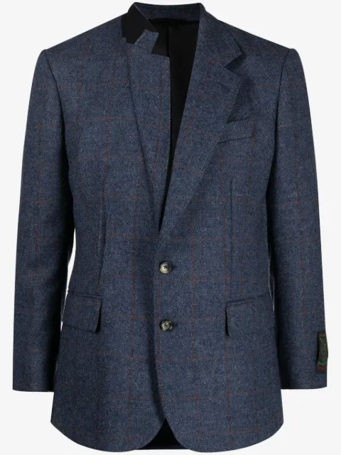 marina yee Darts asymmetric single-breasted blazer