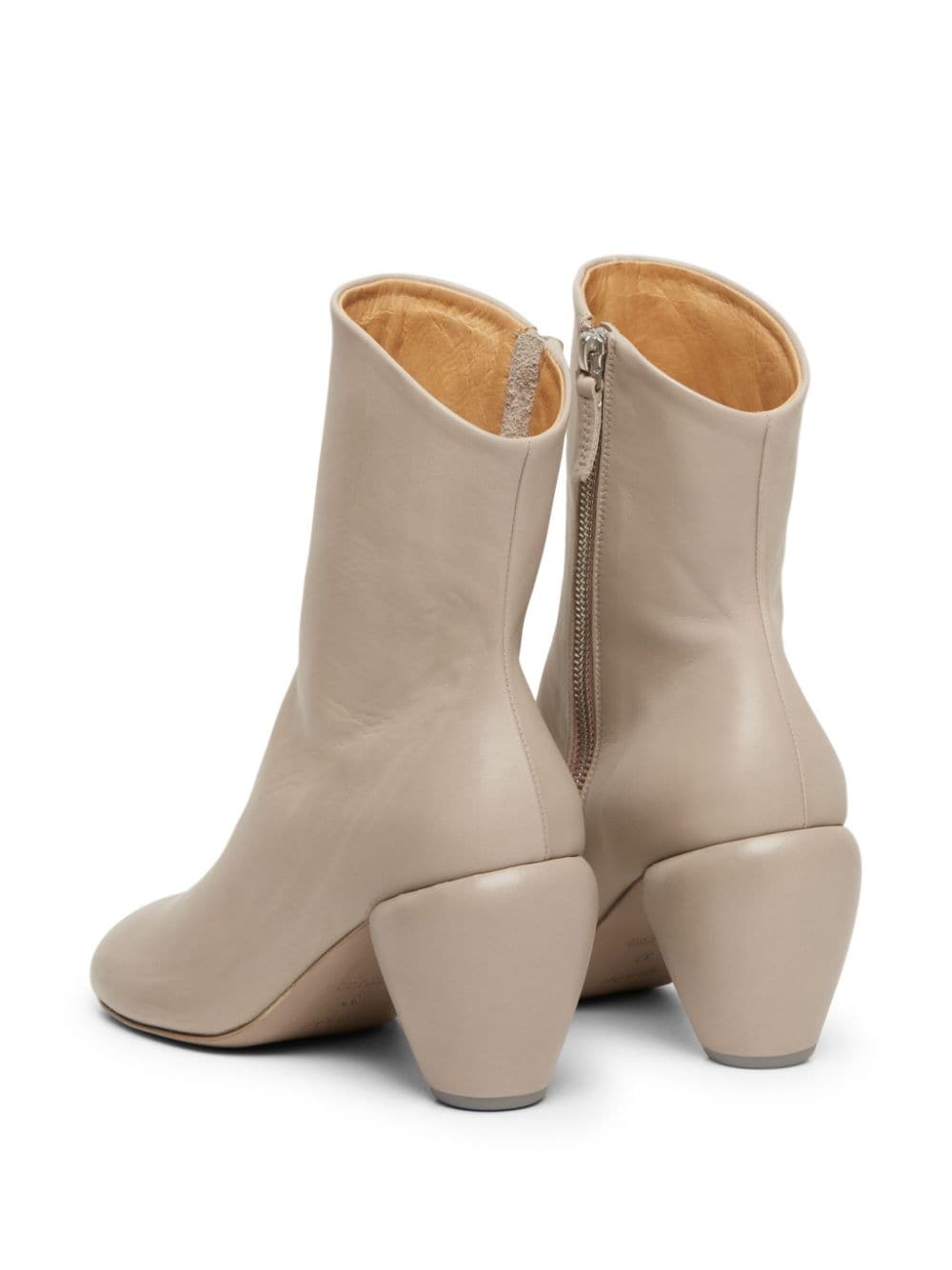 Marsèll Conotto 80mm leather ankle boots Neutrals