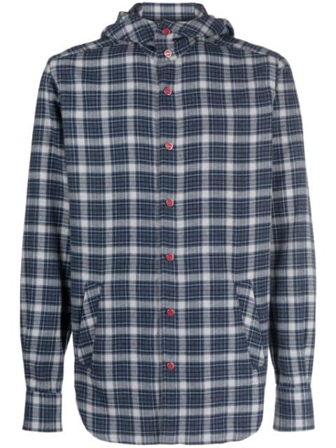 Kiton check-pattern cotton shirt 