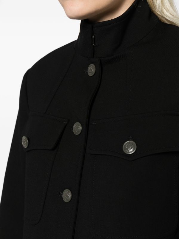 High neck store military jacket