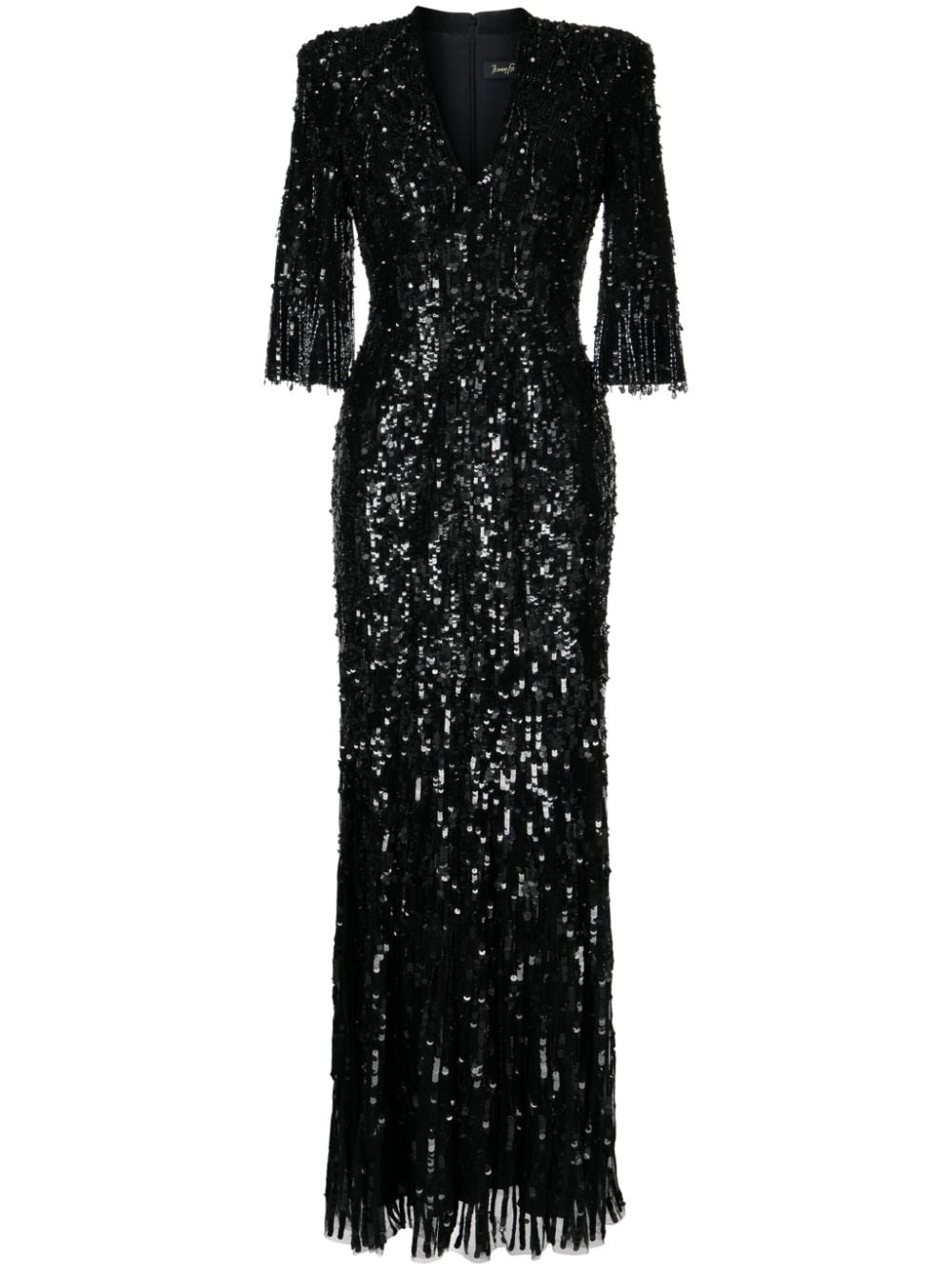 Jenny Packham Narelle jurk met pailletten Zwart
