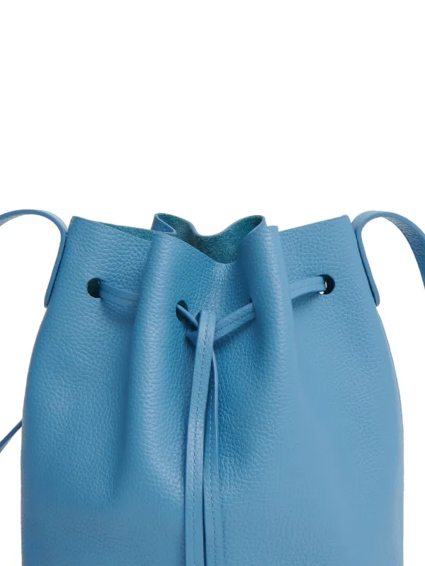 Light blue bucket outlet bag