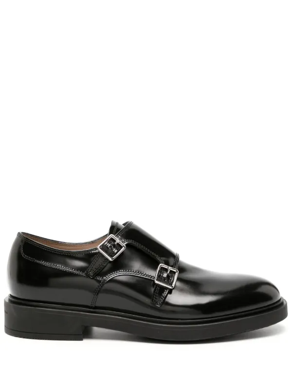Gianvito Rossi Scott バックル レザーシューズ | ブラック | FARFETCH JP