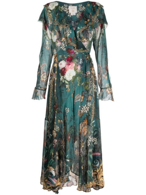Camilla Verdis World silk wrap dress