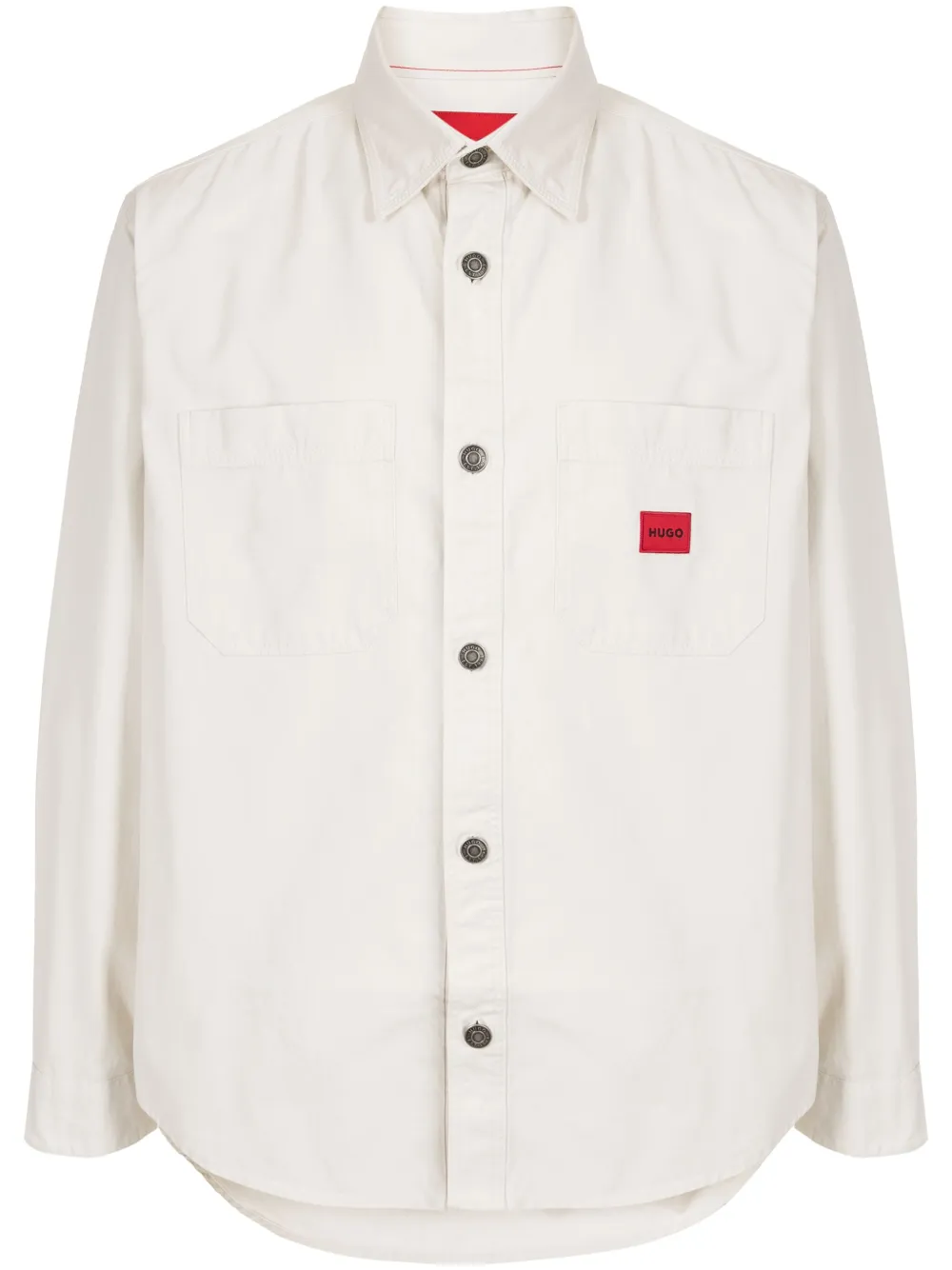 HUGO Camisa com aplicação de logo | Neutro | Image 1