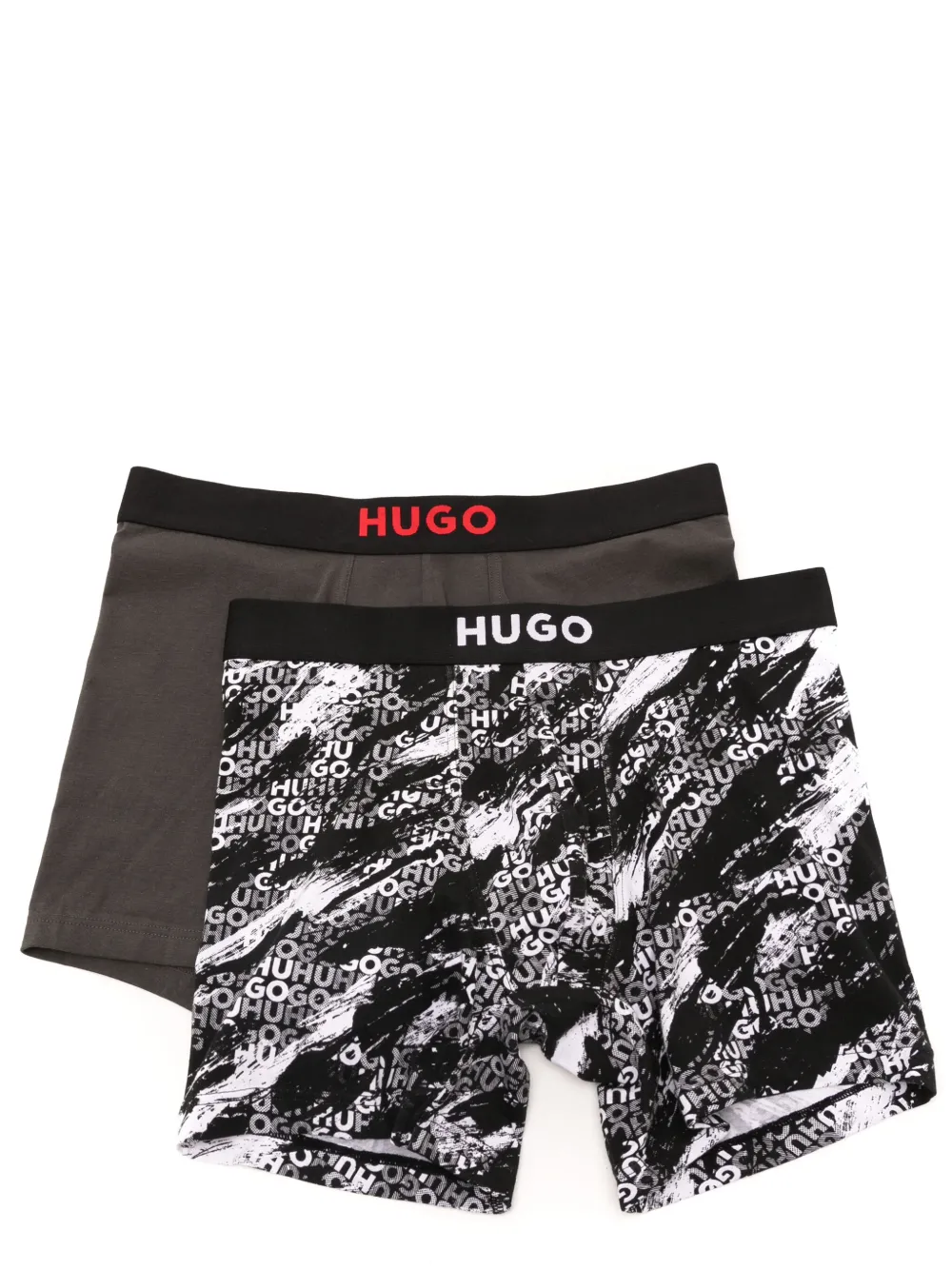 HUGO Kit 2 cuecas boxer com logo | Preto | Image 1