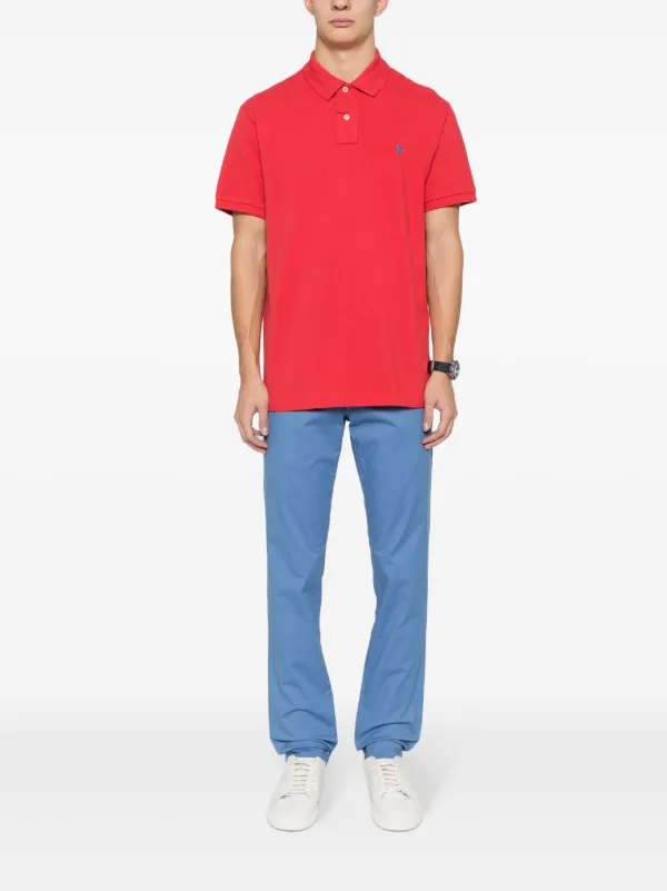 Polo Ralph Lauren Polo Pony-motif Polo Shirt | Red | FARFETCH JO