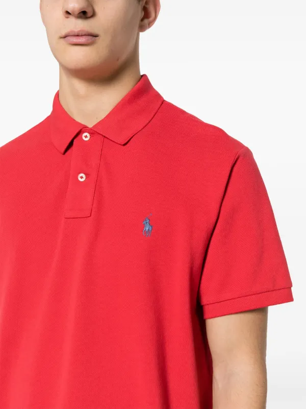 Polo Ralph Lauren Polo Pony-motif Polo Shirt | Red | FARFETCH JO