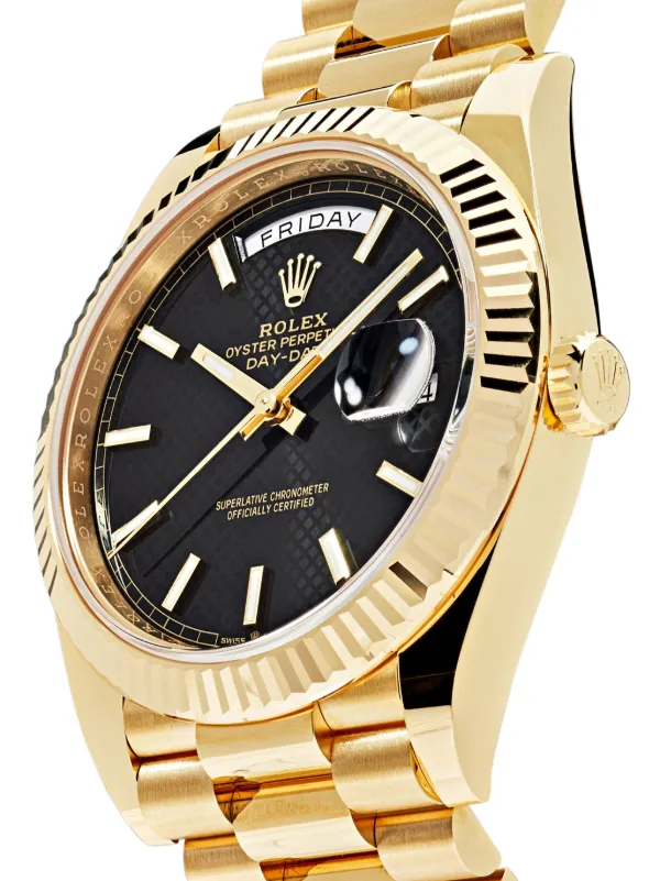 Rolex day date white best sale gold 40mm