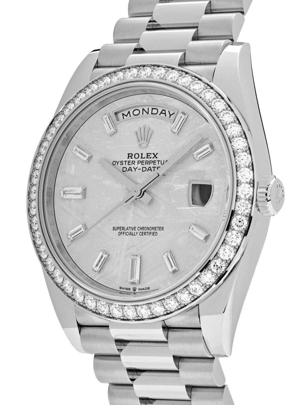Rolex 2022 ongedragen Day-Date horloge - Wit