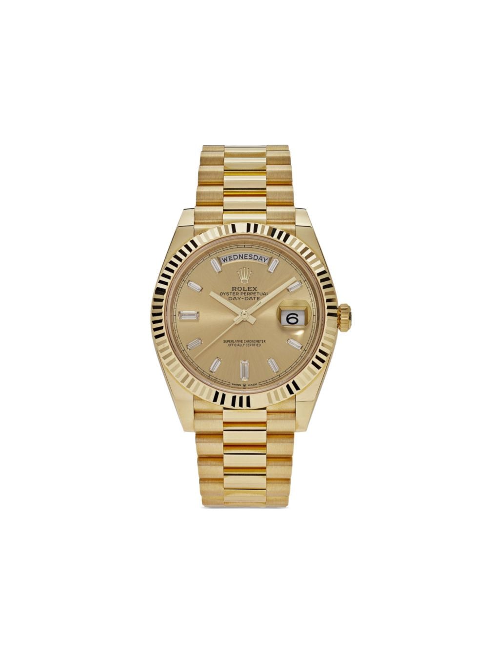 Pre-owned Rolex 2020 Unworn Day-date 40mm In Gold