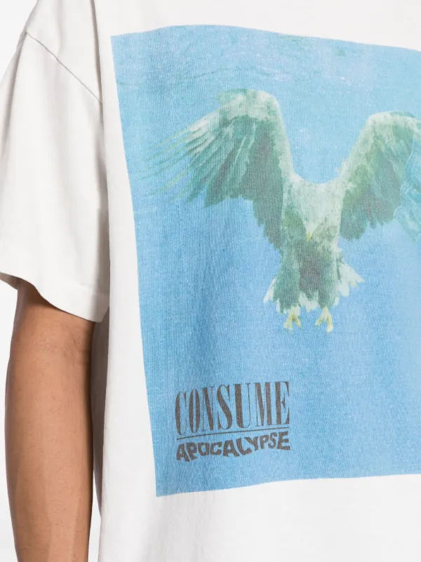 SAINT MXXXXXX Consume graphic-print Cotton T-shirt | White