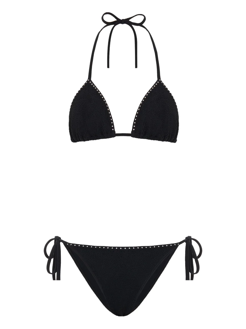 Hunza G Gina Swarovski bikini Zwart